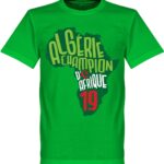 Algerije Afrika Cup 2019 Winners Map T-Shirt - Groen - XS