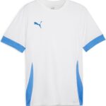 PUMA teamGOAL Matchday Jersey Heren Sportshirt - Puma White-Electric Blue Lemonade