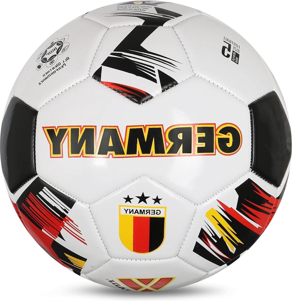 1162x1200-25 Nationale Team Voetbalballen - Acht Nationale Team Countryballs om uit te kiezen - Duitsland Wit - Afbeelding 1
