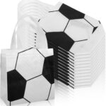 12 Stuks Voetbal Feest Favorieten Zakjes, Herbruikbare Non-Woven Goodie Bags voor Snoep en Snacks bij Verjaardagen en Sportevenementen