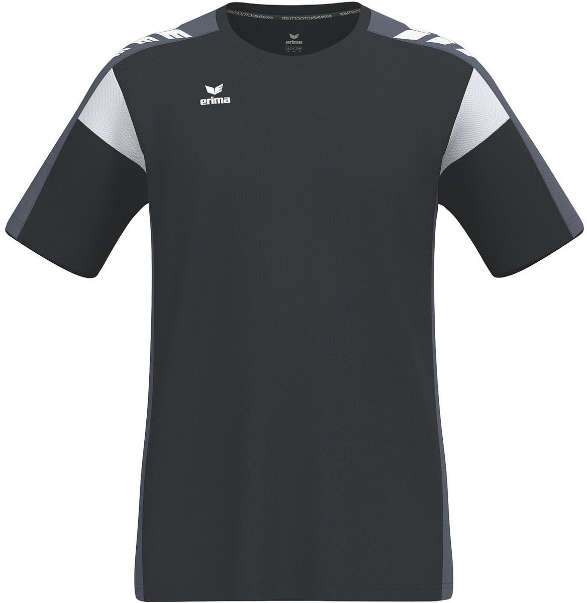 1168x1200-6 Erima Celebrate 125 T-Shirt Kinderen - Zwart / Slate Grey | Maat: 164 - Afbeelding 1