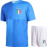 Italie Voetbaltenue Thuis 2024-2025 - Voetbal Tenue Kinderen - Shirt en Broekje - Jongens en Meisjes - en Volwassene- Maat L