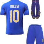 Argentinië Kinder Voetbaltenue Nummer 10 Uit-Shirt Set Copa-America