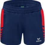 Erima Six Wings Worker Short Kinderen - New Navy / Rood | Maat: 128