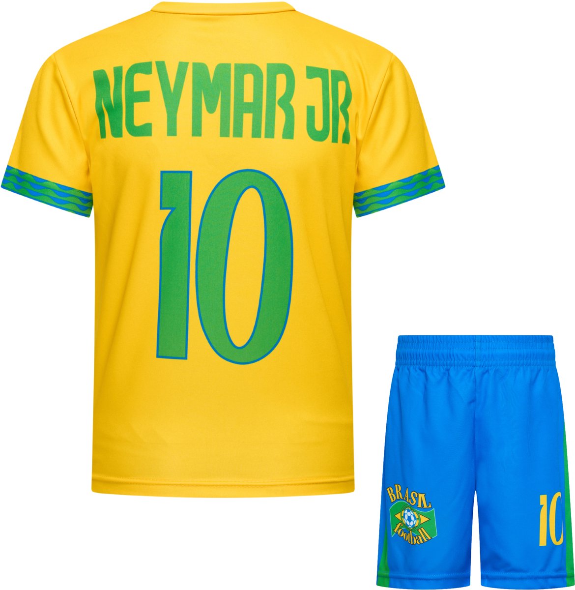 1170x1200-9 Neymar Brazilië Thuis Tenue | Voetbalshirt + Broek Set | EK/WK voetbaltenue - Maat: 152 - Afbeelding 1