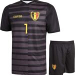 Belgie Keeperstenue Courtois - Voetbal Tenue Kinderen - Shirt en Broekje - Jongens en Meisjes - Volwassenen - Heren en Dames - Maat XXL