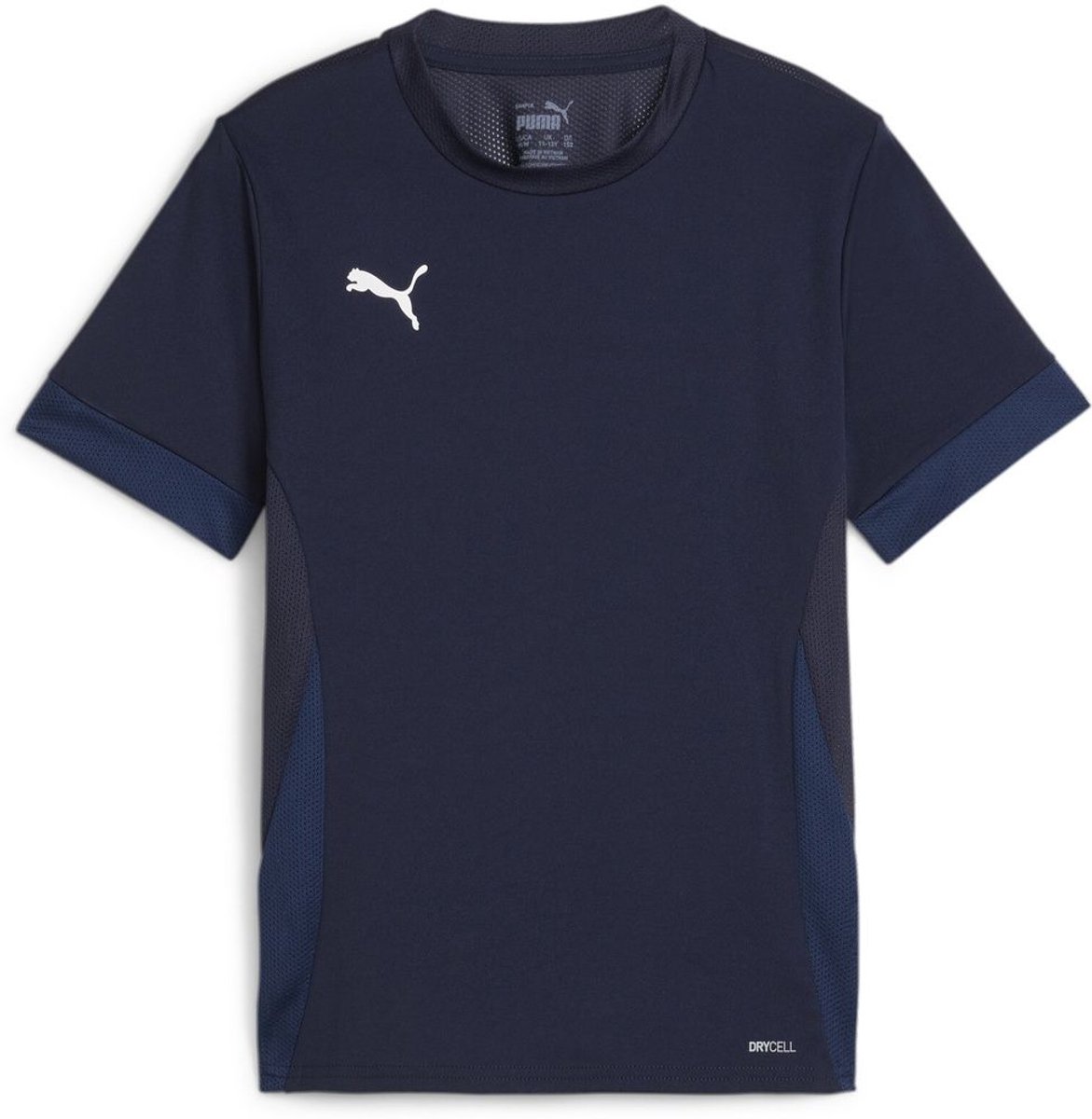 1171x1200-2 Puma Kinder TeamGoal Matchday Jersey jr 705748 Puma Navy-Puma White-Persian Blue-152 - Afbeelding 1