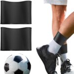2 Stuks Scheenbeschermers Voetbal met Elastische Banden - Anti-slip Ondersteuning