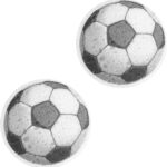 Set van 2 Voetbal Sponsen van Geperst Houtpulp, Handige en Schattige Keukenaccessoires voor Schoonmaken, Voetbal Cadeau voor Sportliefhebbers