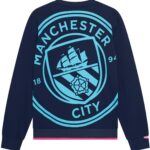 Manchester City Big Logo Sweater Heren - Maat S t/m XXL - Lifestyle - Volwassenen - Man City Trui - Fanmerchandise