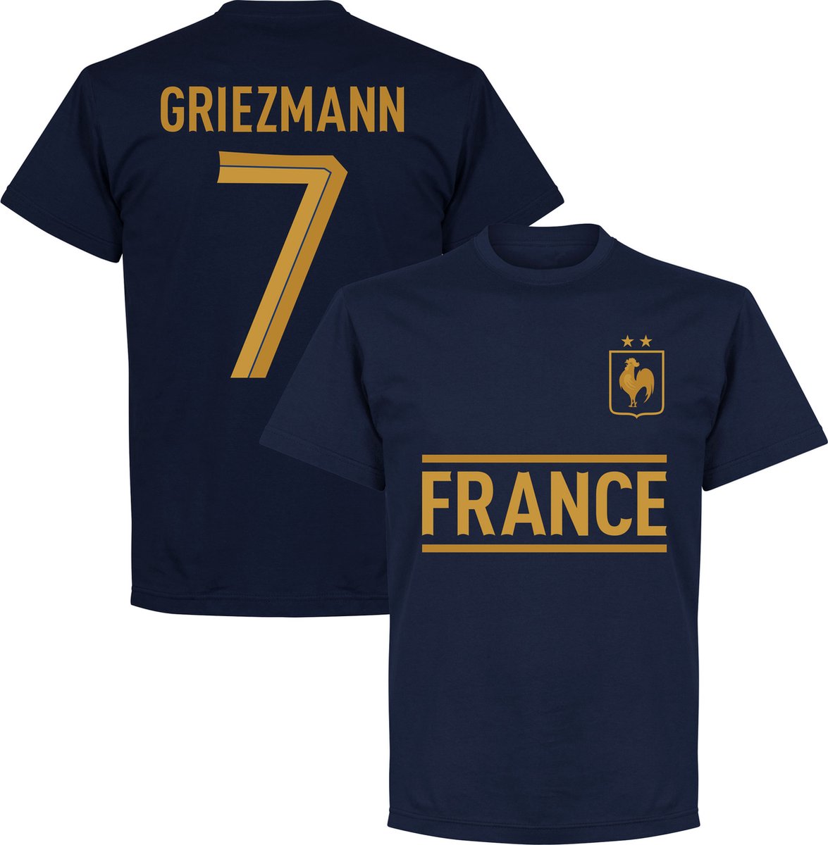 1175x1200-8 Frankrijk Griezmann 7 Team T-Shirt - Navy - M - Afbeelding 1
