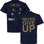 Never Give Up Spurs Lucas 27 Gallery T-Shirt - Navy/ Goud - XXL