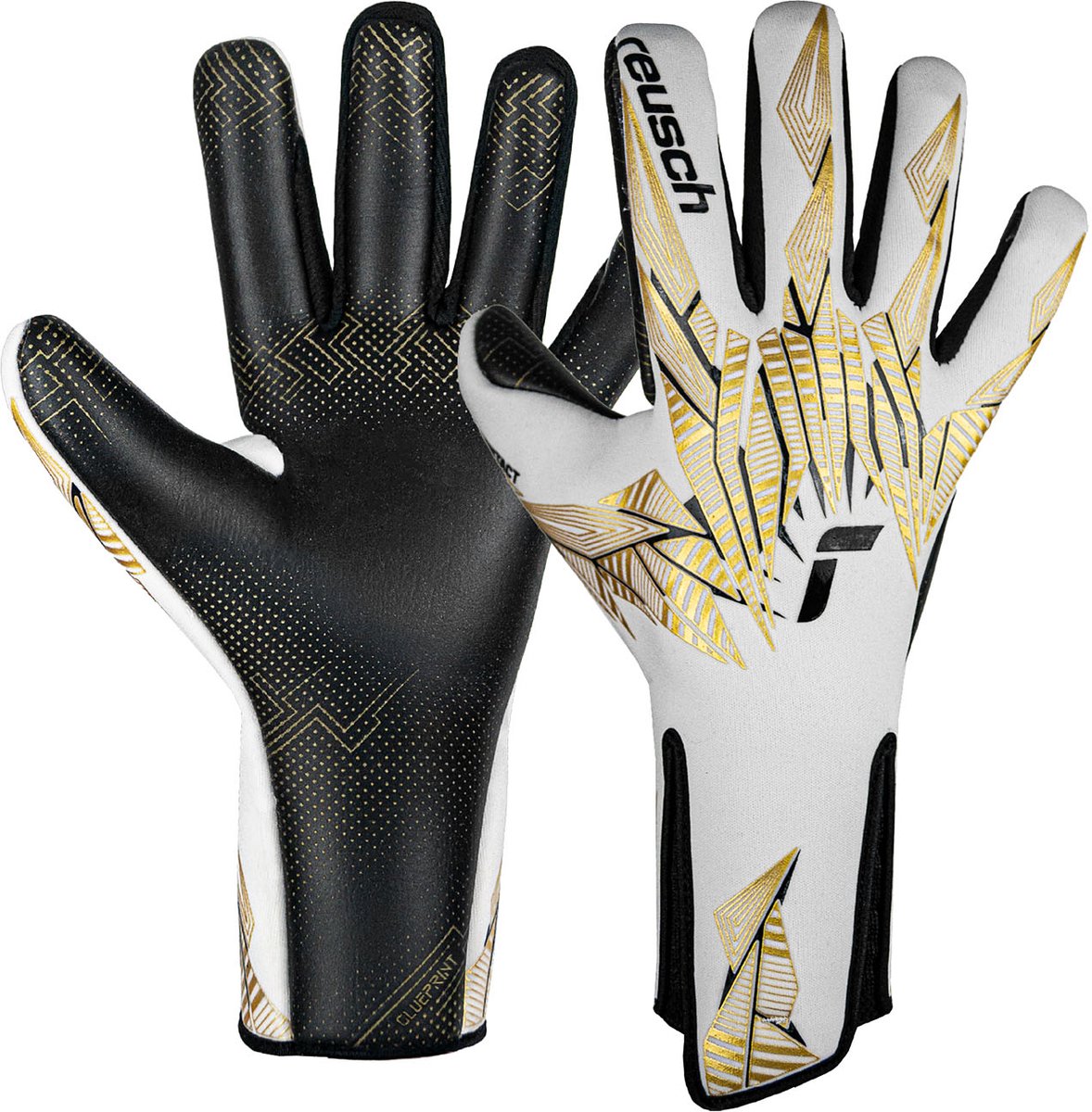 1178x1200-23 Reusch Pure Contact Gold X GluePrint Strapless Keepershandschoenen - Maat 8 - Afbeelding 1
