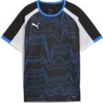 PUMA individualLIGA Graphic Jersey Jr Unisex Sportshirt - PUMA Black-PUMA White-Ultra Blue