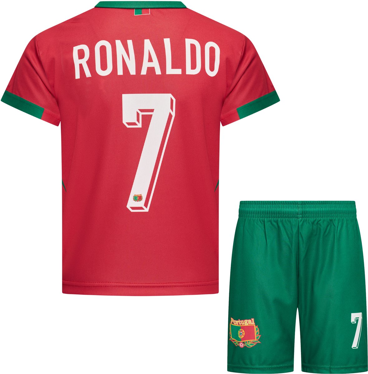 1180x1200-1 Cristiano Ronaldo CR7 Portugal Tenue - Voetbal Shirt + broekje set Maat XXL - Afbeelding 1