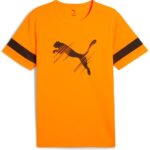 Puma Attacanto Logo T-shirt Met Korte Mouwen Oranje L Man
