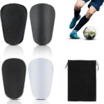 Mini Scheenbeschermers - Kleine Beschermers - Voetbal Training - Set van Vier - 8 x 4 cm - Zwart