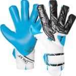 Reusch Attrakt Aqua Evolution White Aqua Blue Keepershandschoenen - Maat 7.5