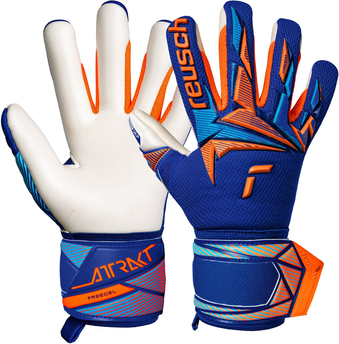 1184x1200-27 Reusch Attrakt Freegel Advance Junior Sharp Blue Keepershandschoenen Kinderen - Maat 5 - Afbeelding 1