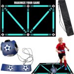Voetbal Trainingsmat 60x90cm voor Kinderen en Volwassenen - Balcontrole Oefenen met Antislip Ondergrond