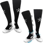2 Paar Antislip Fussball Socken für Kinder und Herren, Trainings- und Sportsocken