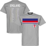 Engeland WK 2018 Squad T-Shirt - Grijs - L