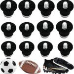 Set van 12 vervangende studs voor voetbalschoenen, 2 maten, aluminium, verbeter grip en prestaties op het veld, geschikt voor alle soorten voetbalboots