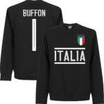 Italië Buffon 1 Team Sweater - Zwart - M