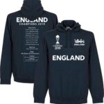 Engeland Cricket World Cup Winners Road to Victory Hoodie - Navy - M