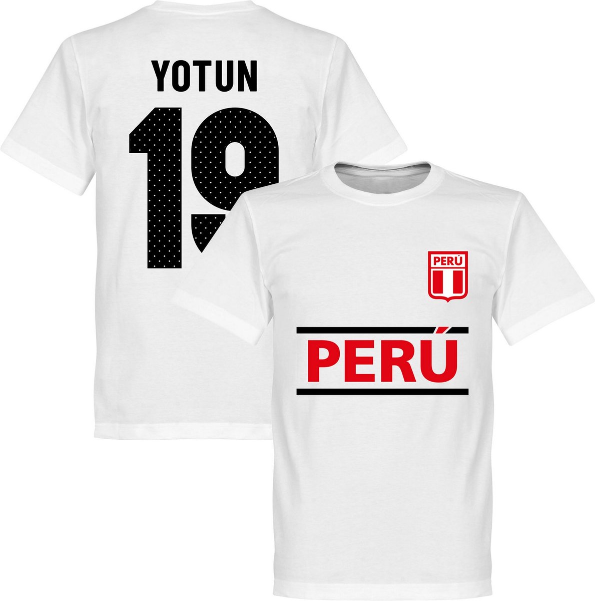 1189x1200-16 Peru Yotun 19 Team T-Shirt - Wit - L - Afbeelding 1