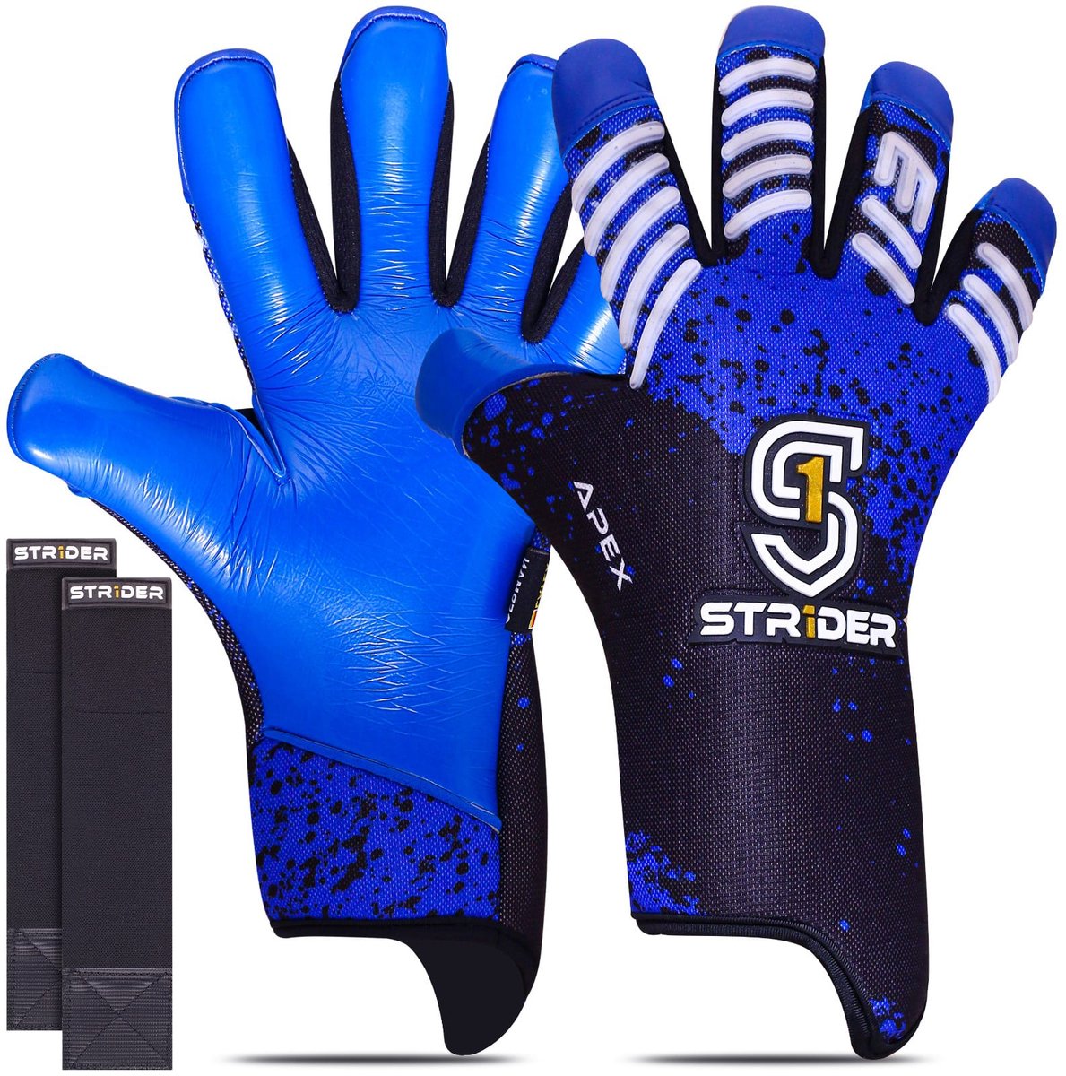 1189x1200-28 Str1der Apex keepershandschoen | Blauw | Maat 7 - Afbeelding 1