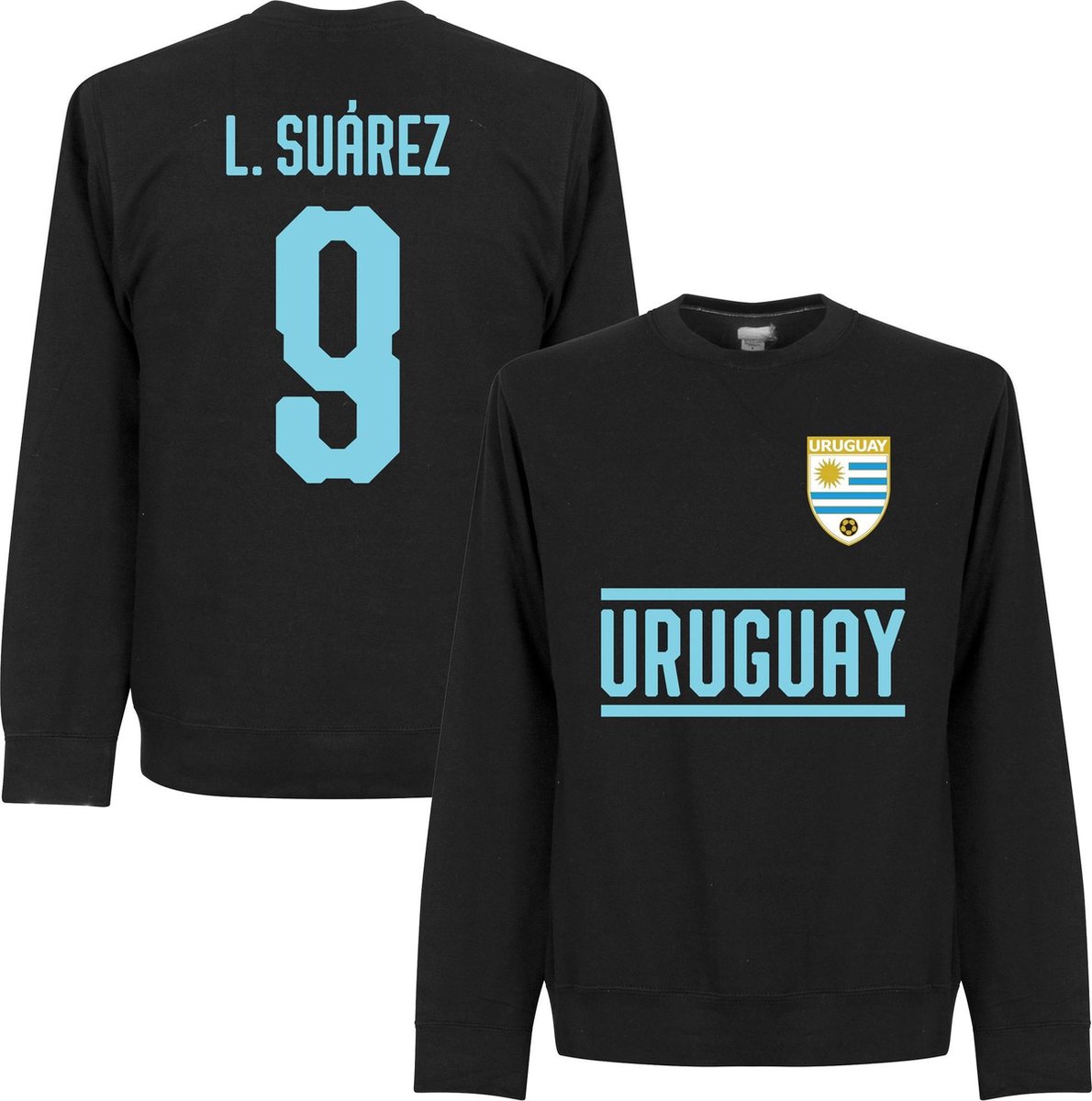 1190x1200-27 Uruguay Suarez 9 Team Sweater - XL - Afbeelding 1