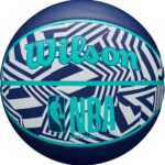 Wilson Nba Drv Plus Dazzle Camo Basketbal Bal Blauw 6