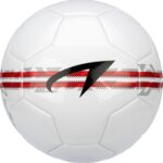 Avento voetbal - Grid-Mark - Wit/Rood - Maat 5 - ⌀ ca. 22 cm