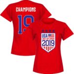 Verenigde Staten WK Winnaars 2019 T-Shirt - Rood - M