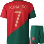 Ronaldo Portugal Voetbaltenue Thuis - Voetbal Tenue Kinderen - Shirt en Broekje - Jongens en Meisjes - Volwassenen - Heren en Dames - Maat 164
