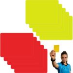 Set van 10 Voetbal Scheidsrechterskaarten in PVC - 5 Gele en 5 Rode Kaarten voor Wedstrijden en Toernooien