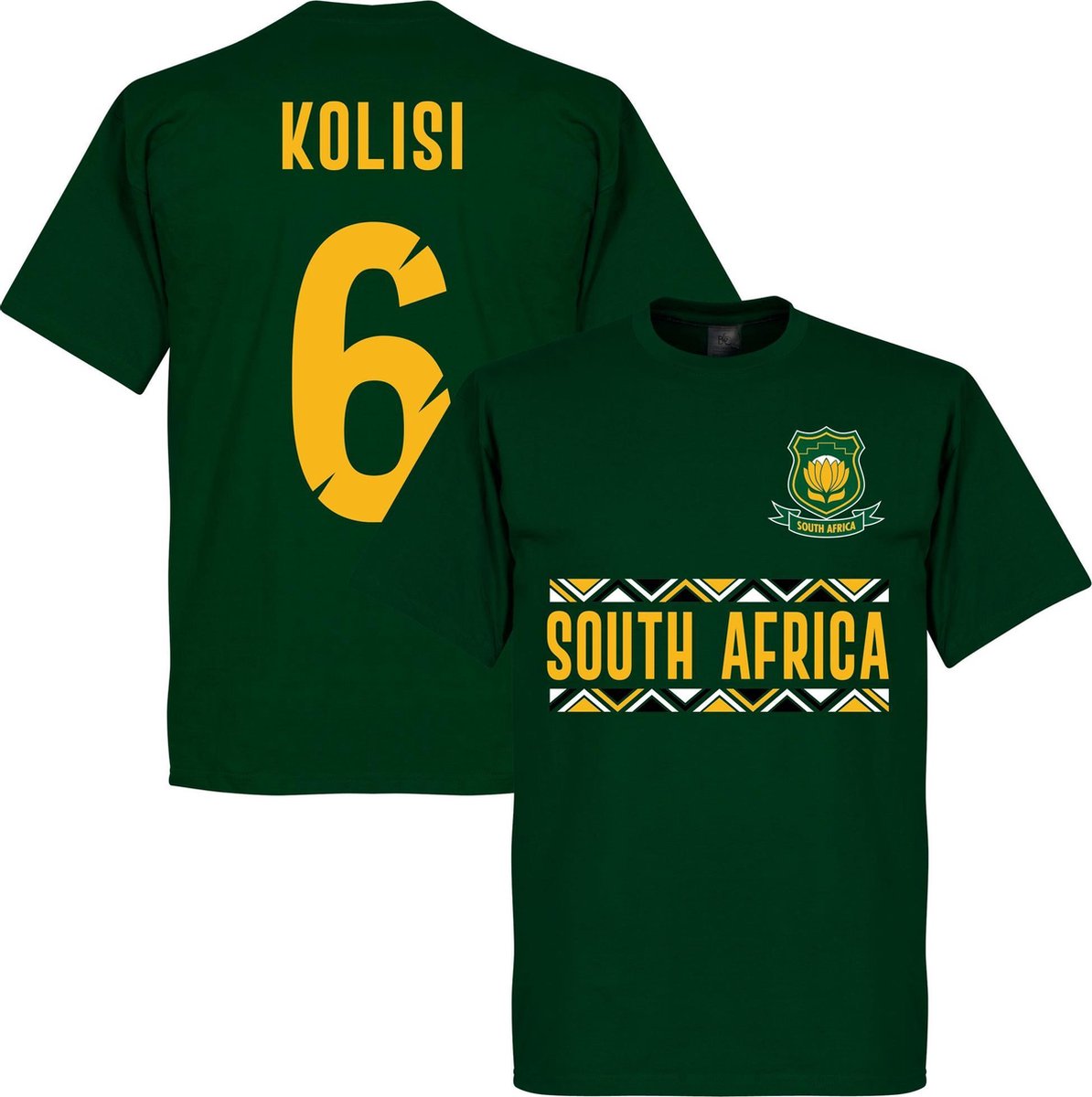1194x1200-40 Zuid Afrika Kolisi 6 Rugby Team T-Shirt - Groen - L - Afbeelding 1