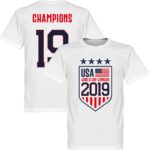 Verenigde Staten Winnaars WK 2019 T-Shirt - Wit - XXXXL