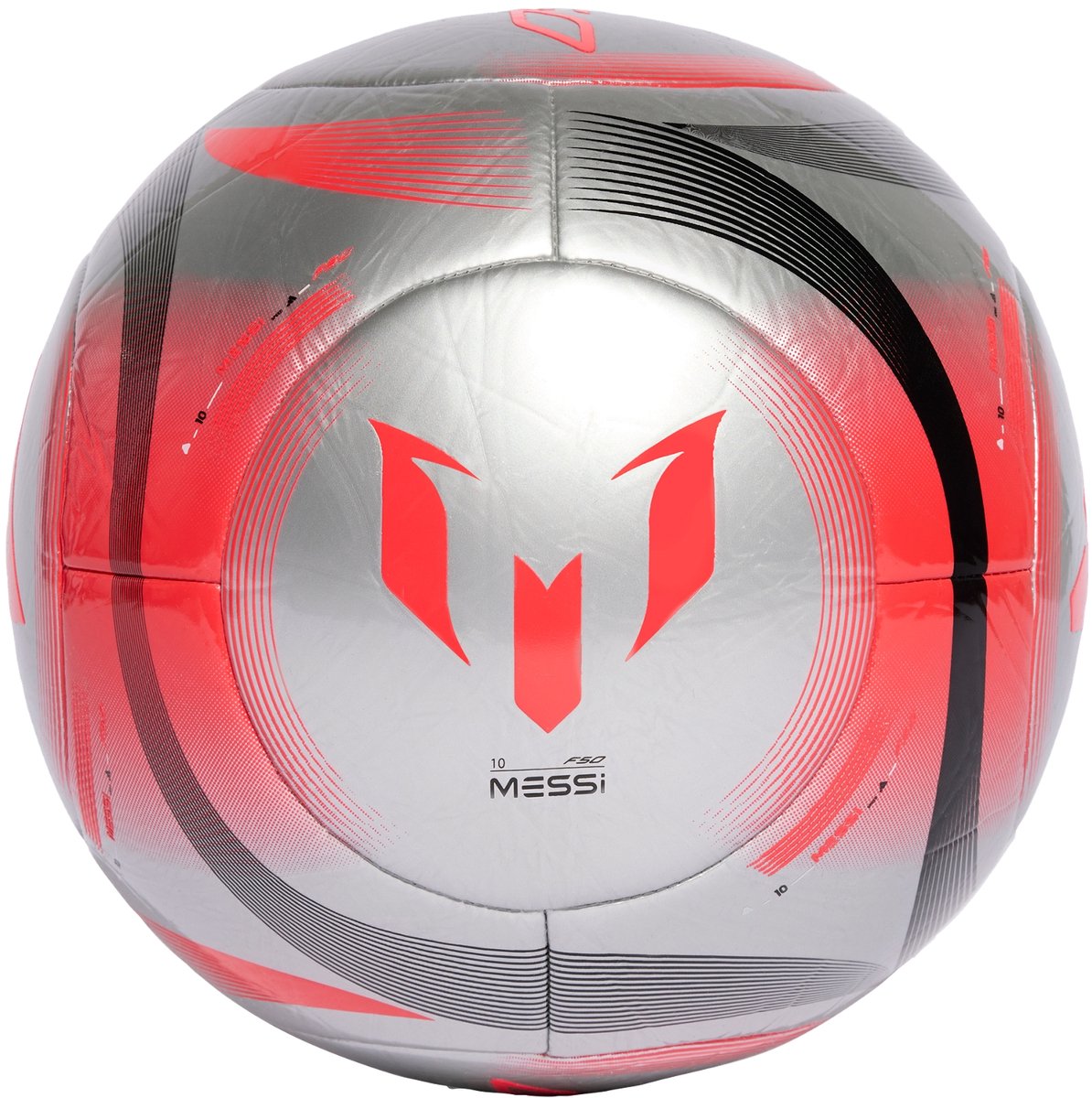 1194x1200-48 adidas Performance Messi Club Bal - Unisex - Zilver - Afbeelding 1
