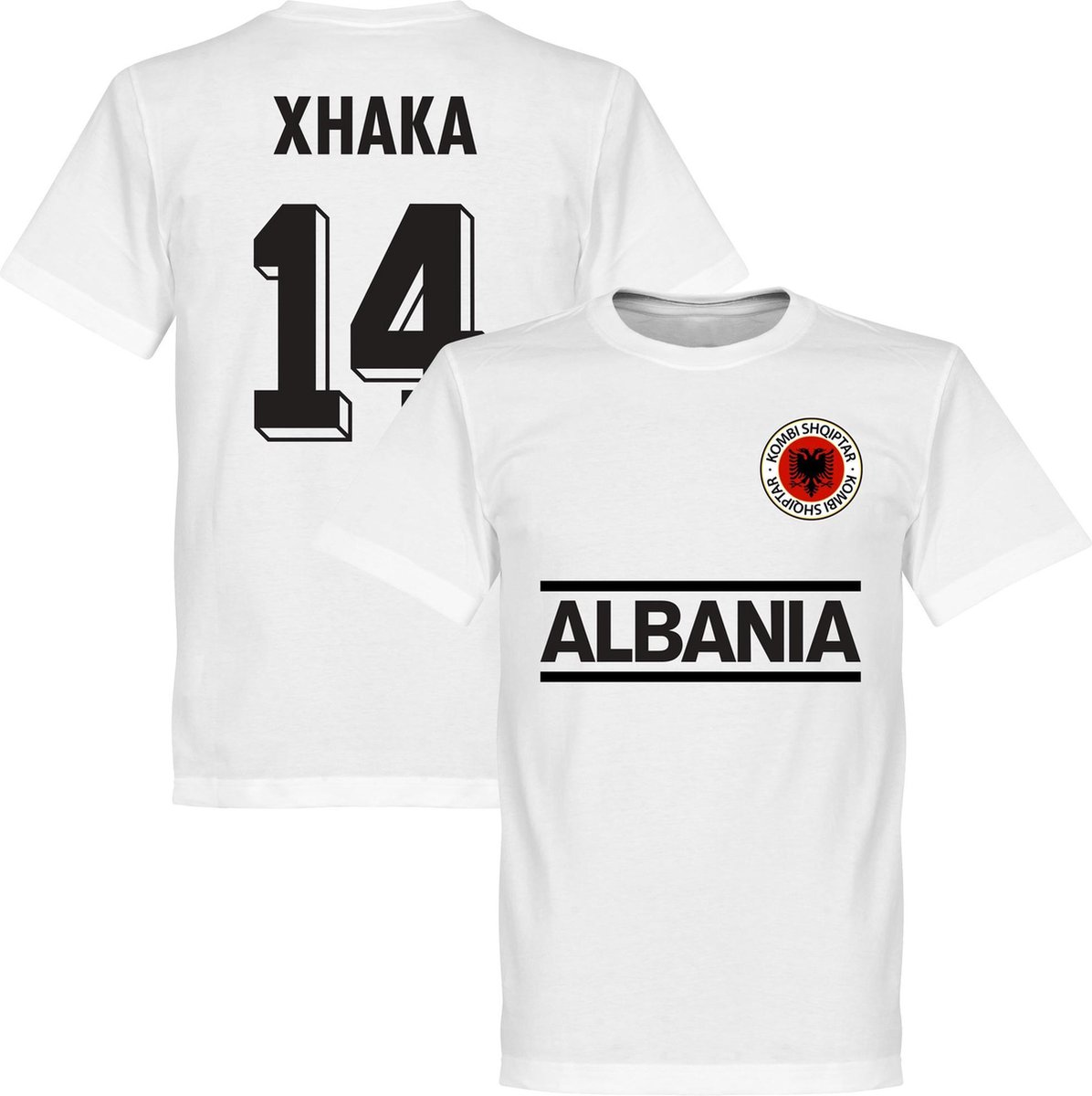 1196x1200-60 Albanië Xhaka 14 Team T-Shirt - 5XL - Afbeelding 1