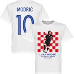 Kroatië Modric Golden Ball World Cup 2018 T-Shirt - Wit - 3XL