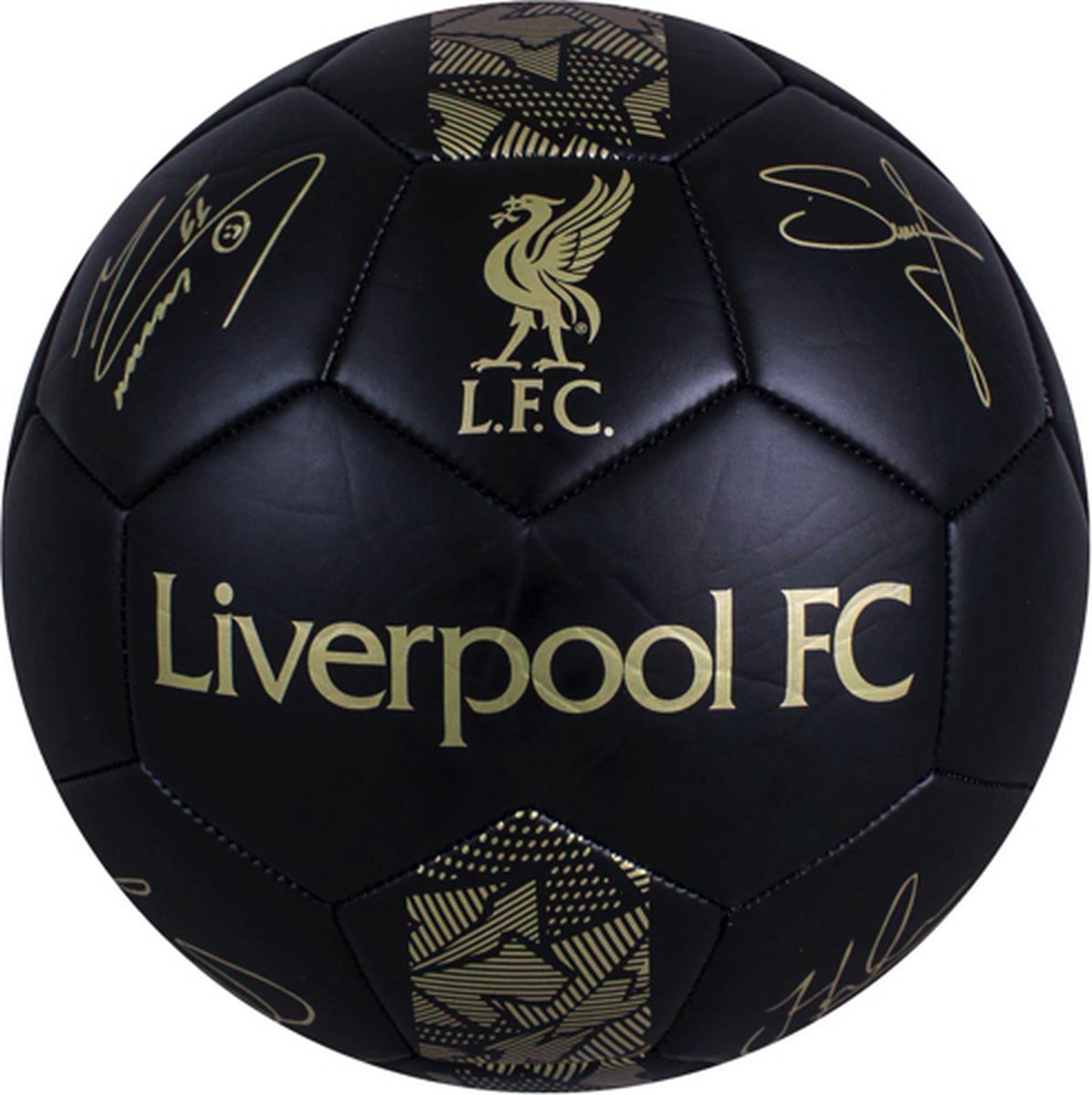 1197x1200-55 Liverpool FC voetbal - maat 5 - inclusief handtekeningen - Afbeelding 1