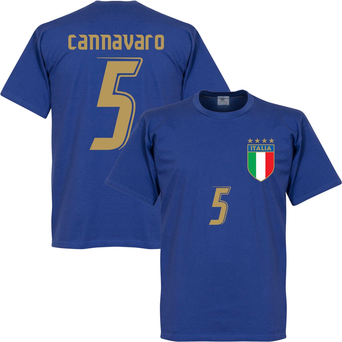1198x1200-2 Italië Cannavaro 2006 T-Shirt - Kinderen - 152 - Afbeelding 1