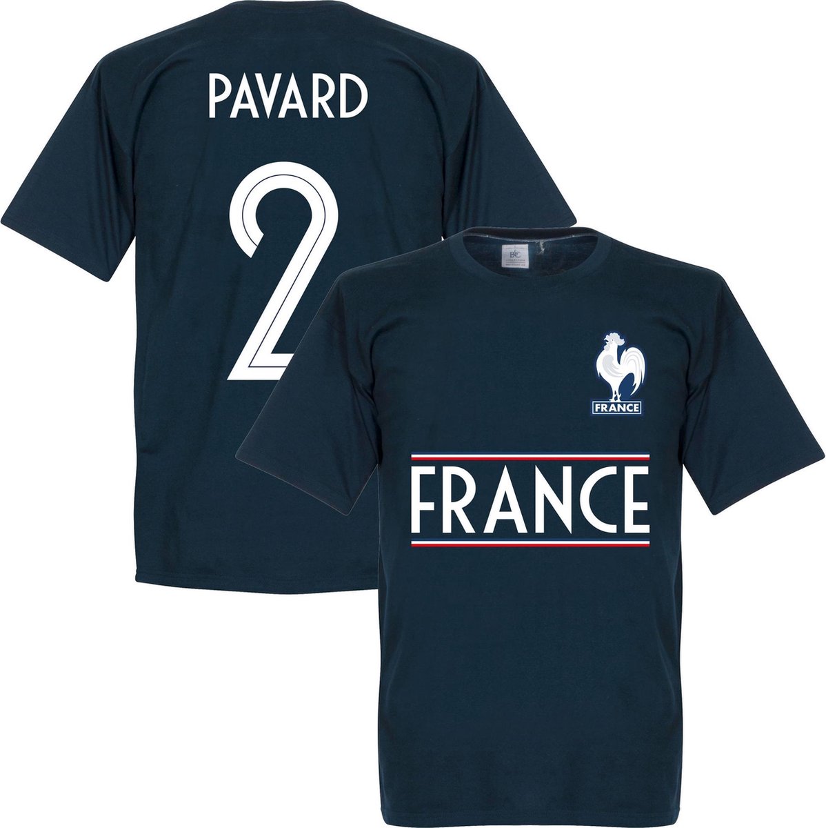 1198x1200-98 Frankrijk Pavard 2 Team T-Shirt - Navy - XXXXL - Afbeelding 1