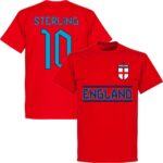 Engeland Sterling 10 Team T-Shirt - Rood - M