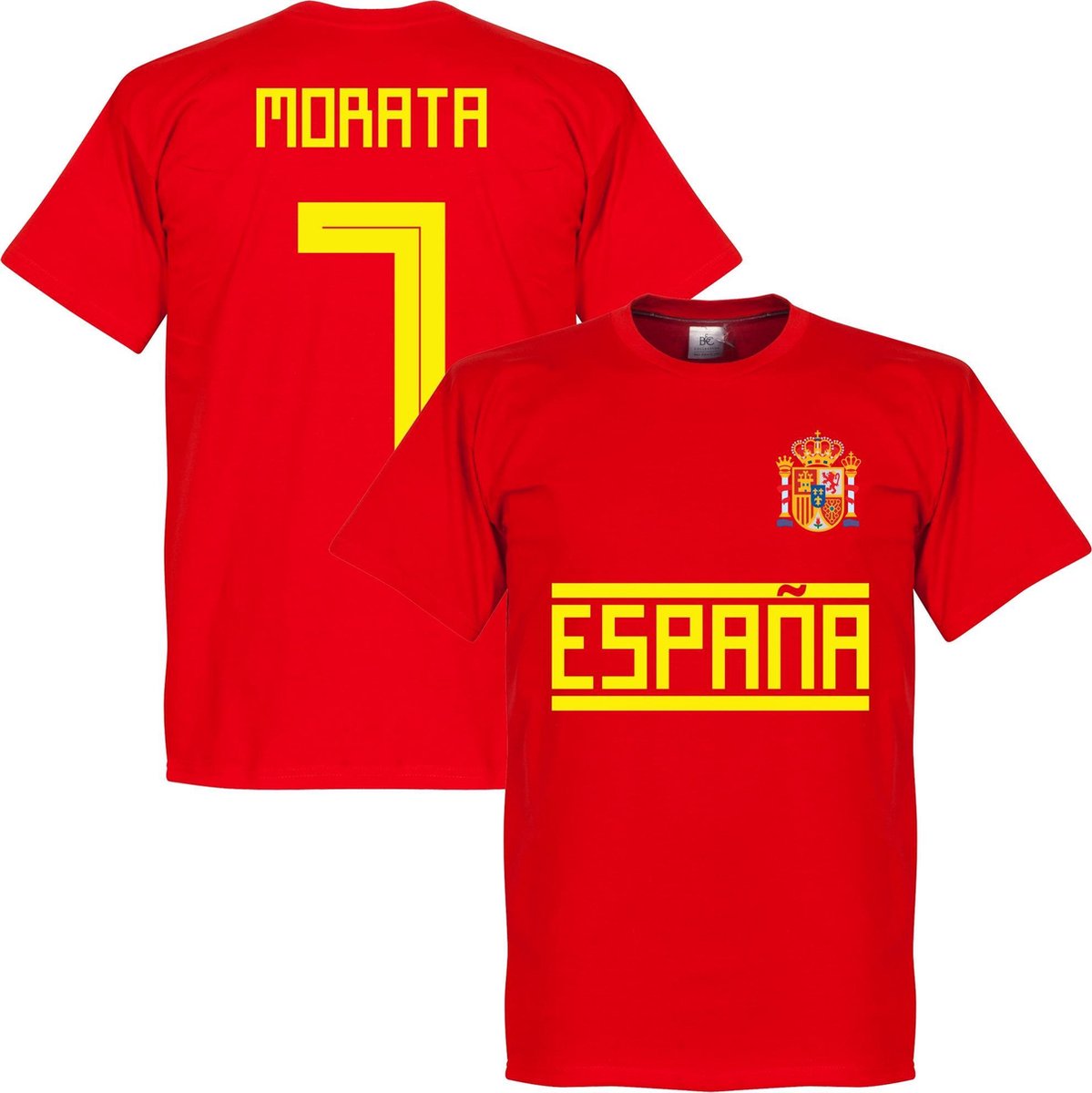 1199x1200-143 Spanje Morata 7 Team T-Shirt - XL - Afbeelding 1