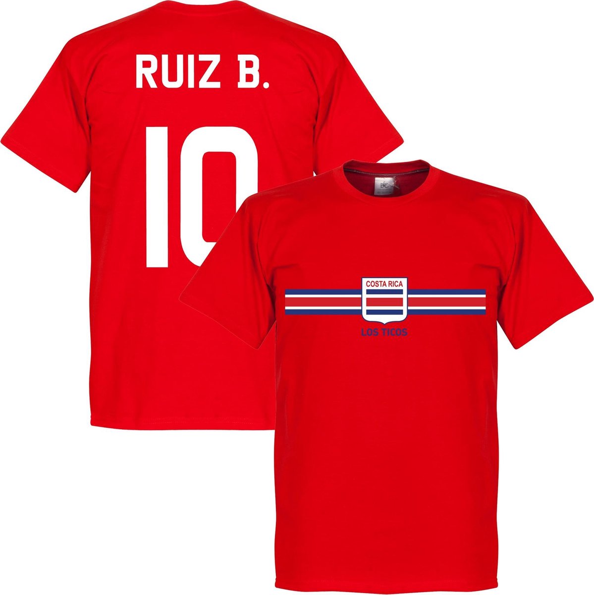 1199x1200-166 Costa Rica Ruiz B. Team T-shirt - Rood - M - Afbeelding 1