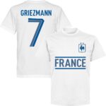 Frankrijk Griezmann 7 Team T-Shirt - Wit - Kinderen - 116