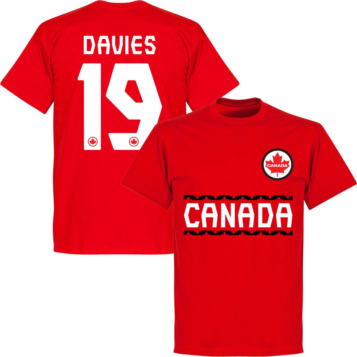 1199x1200-249 Canada Davies 19 Team T-Shirt - Rood - 3XL - Afbeelding 1